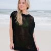 * Sweaters | Never Ending Summer Crochet Vest Black