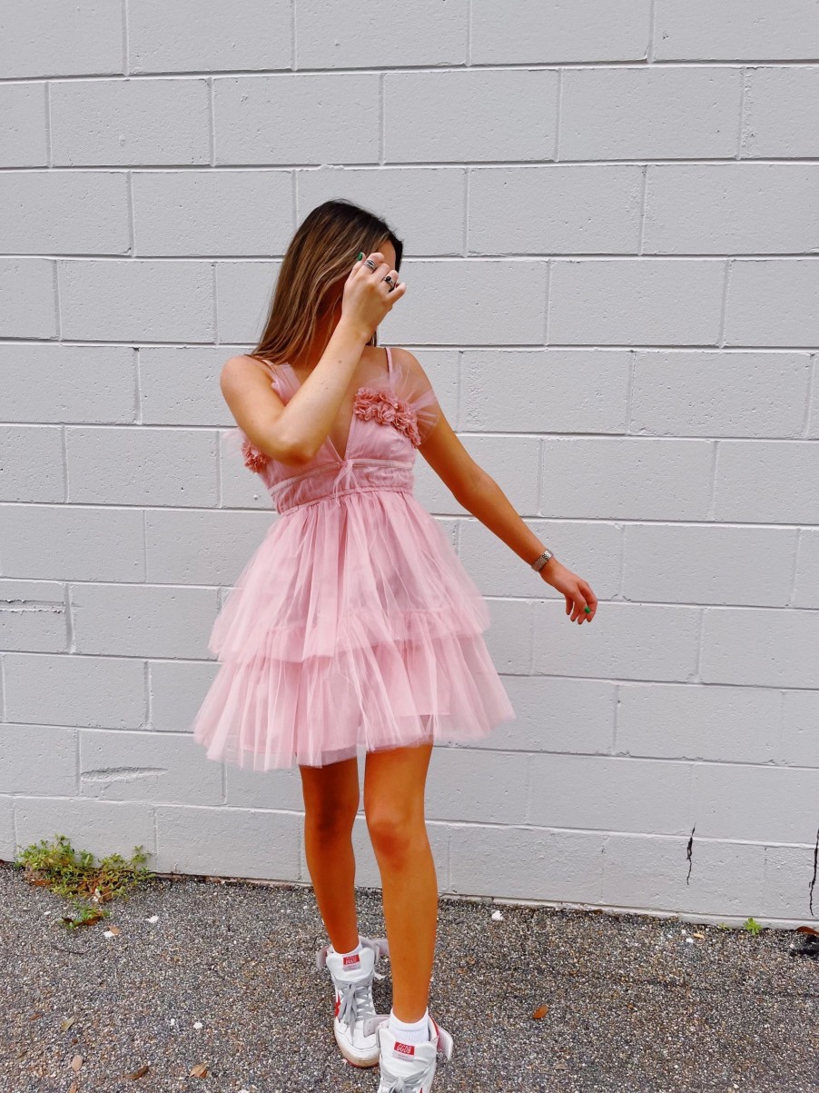 * Short Dresses | Fairytale Tulle Dress Blush