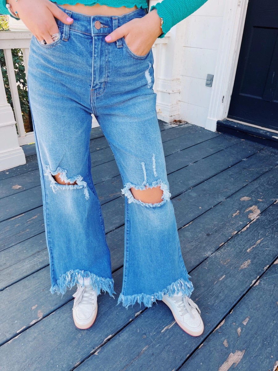 * Jeans | Danie Distressed Jean Medium Stone