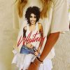 * Graphic Tees | Whitney Houston Self Portrait Graphic Tee Off White