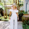 * Jumpsuits+ Rompers | Paige Two Piece Pants Set White