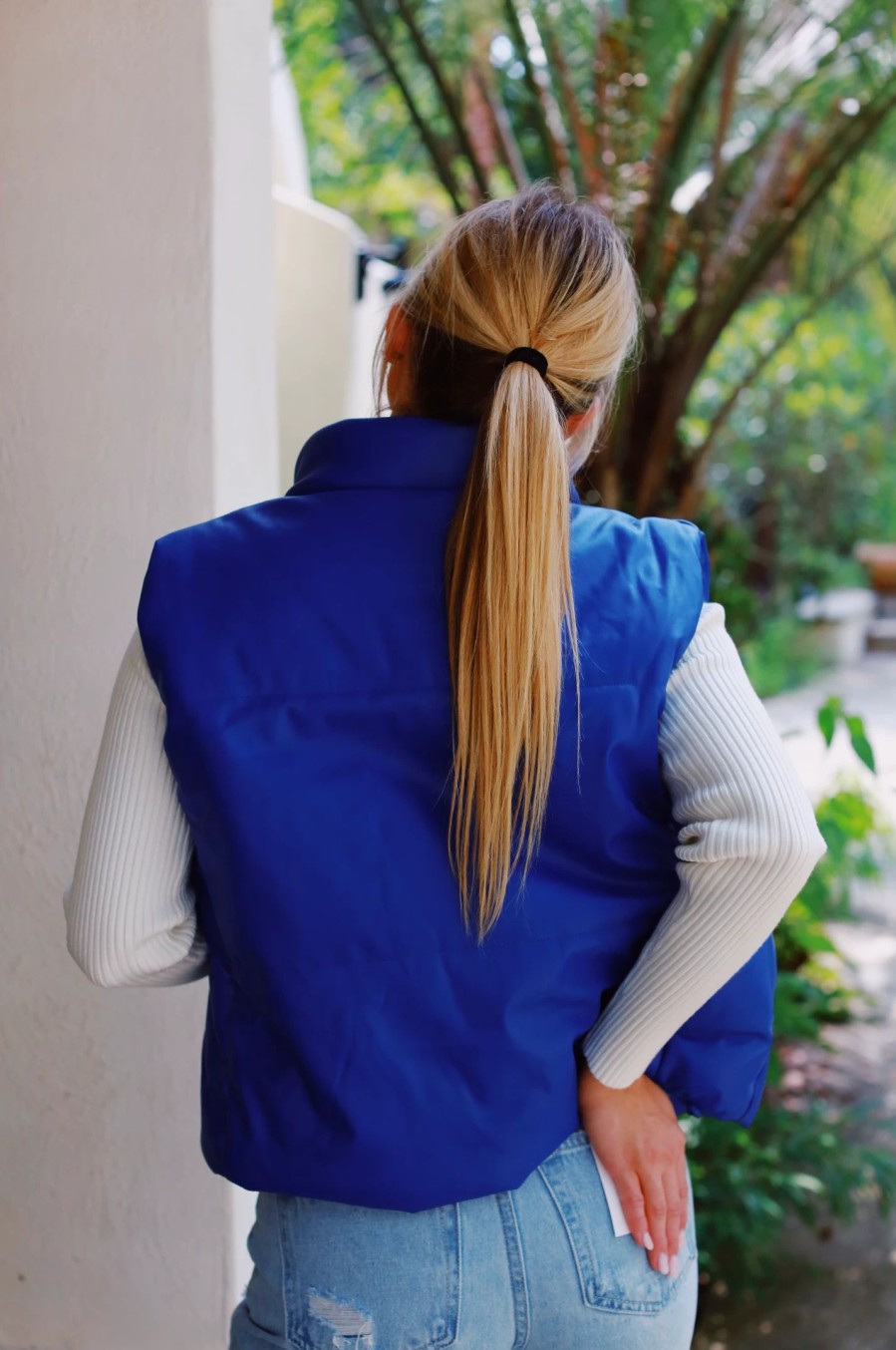 * Outerwear | Half Day Puffer Vest Blue