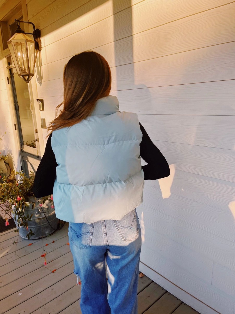 * Outerwear | Maisie Puffer Vest Blue