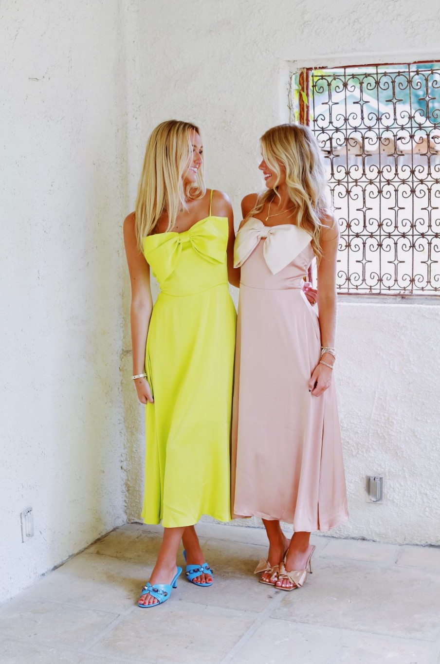 * Maxi + Midi Dresses | Classy Bow Maxi Dress Lime Light