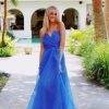 * Formal | Champagne Season Organza Dress Royal Blue