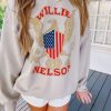 * Loungewear | Willie Nelson Eagle Shield Sweatshirt Sand