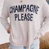 * Sweaters | Champagne Please Lightweight Sweater Beige