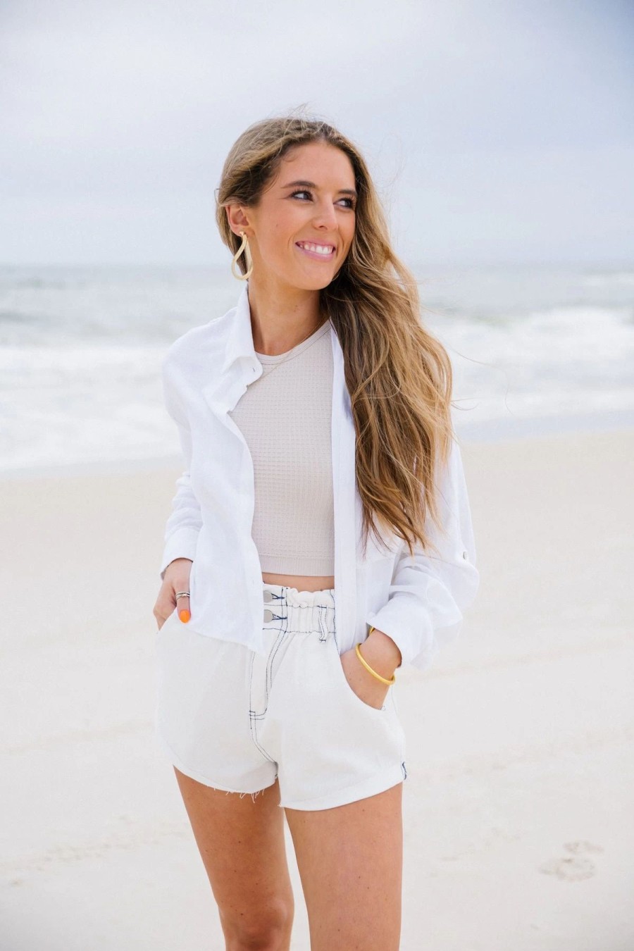 * Solid Tops | Washed Up In Linen White