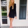 * Short Dresses | Veronica One Shoulder Mini Dress Black