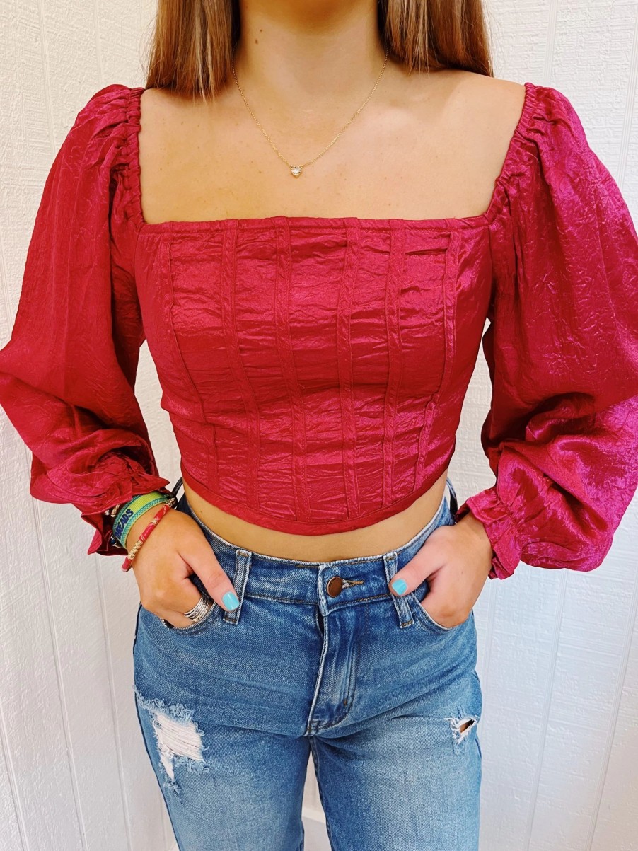 * Solid Tops | Fall In The City Top Berry