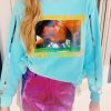 * Loungewear | Happy Gilmore Queen Of Sparkles Golf Sweatshirt Aqua