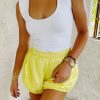 * Shorts | Bubbly Nylon Shorts Neon Yellow