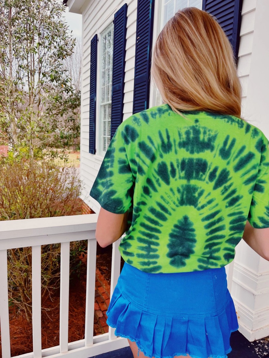 * Graphic Tees | Hear The Vibe Tee Green Tie Dye