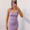 * Short Dresses | Ain'T She Basic Dress Lilac