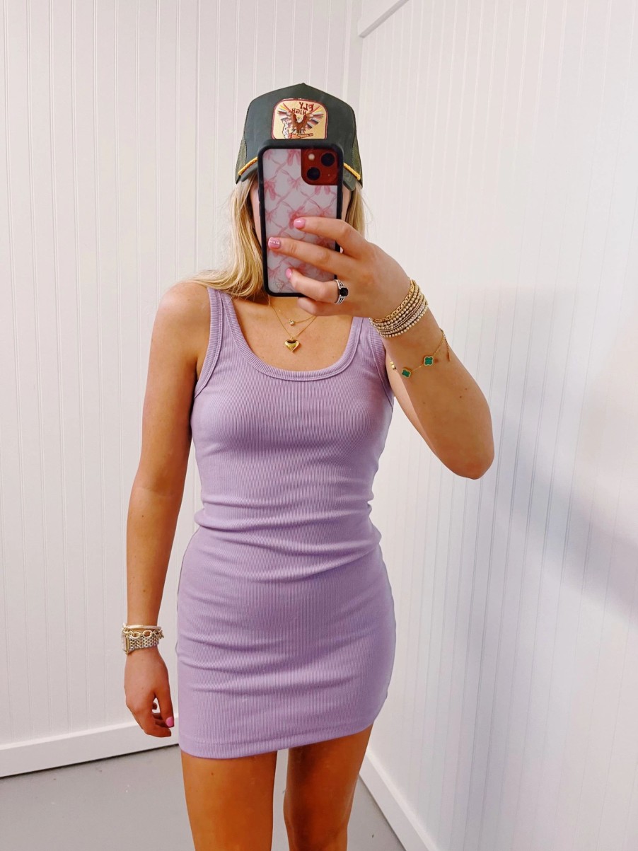 * Short Dresses | Ain'T She Basic Dress Lilac