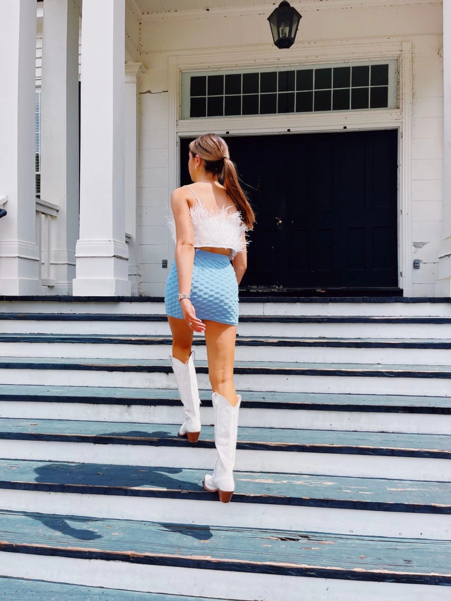 * Sleeveless Tops | Found Feathers Tank White