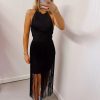 * Formal | Milly Fringe Dress Black