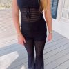 * Sleeveless Tops | Fancy Nancy Woven Set Black