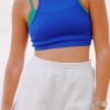 * Sleeveless Tops | Goal Getter Tank Blue