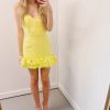 * Short Dresses | Real Frills Dress Lime