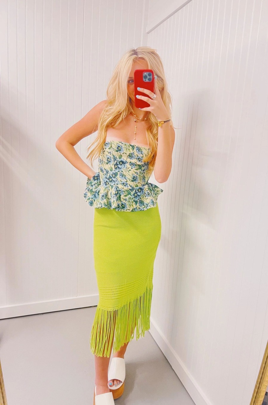 * Skorts And Skirts | Life In Lime Fringe Skirt Lime