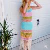 * Maxi + Midi Dresses | Bahama Mama Crochet Dress Multi