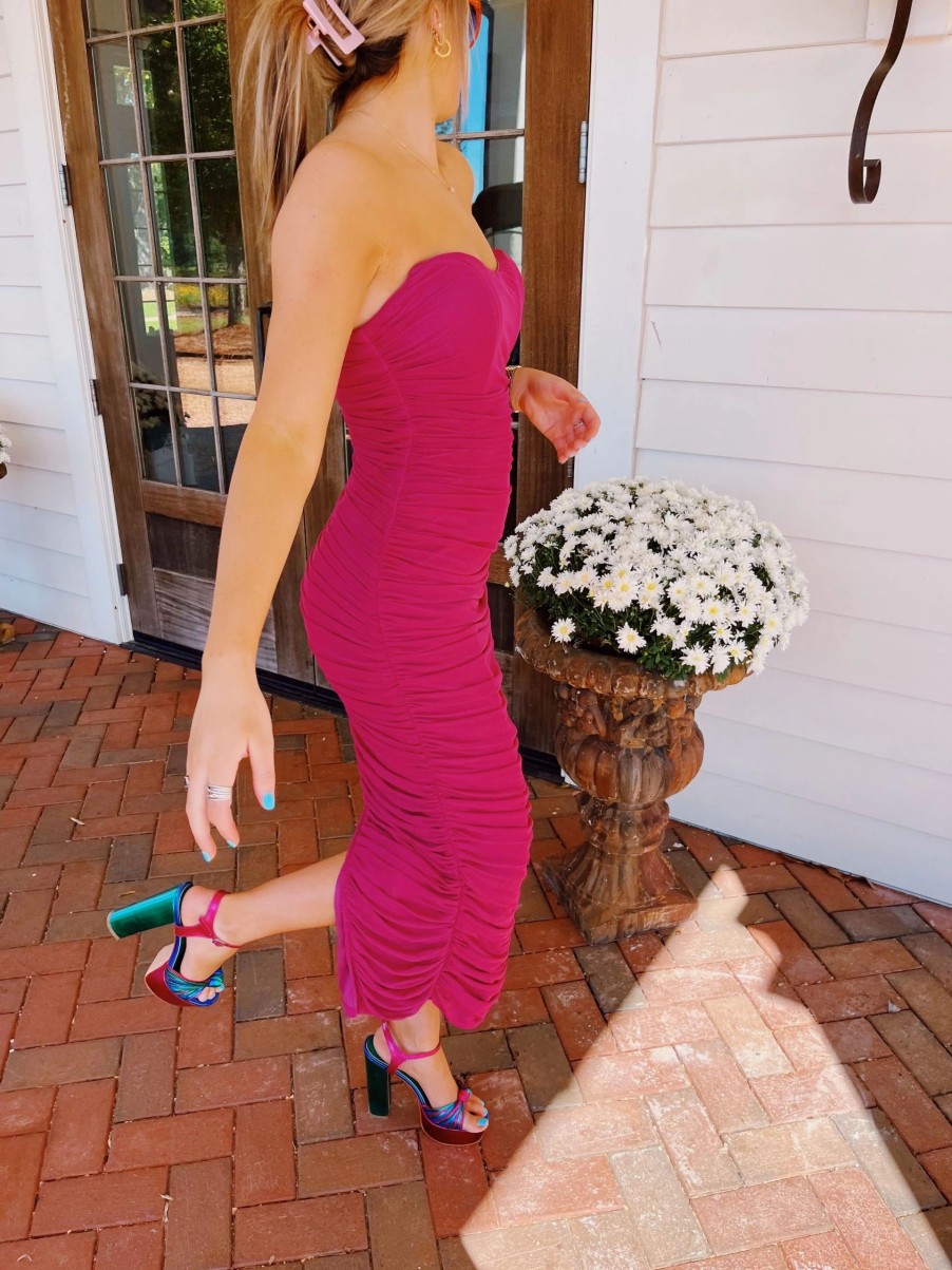 * Maxi + Midi Dresses | To The Dance Floor Dress Magenta