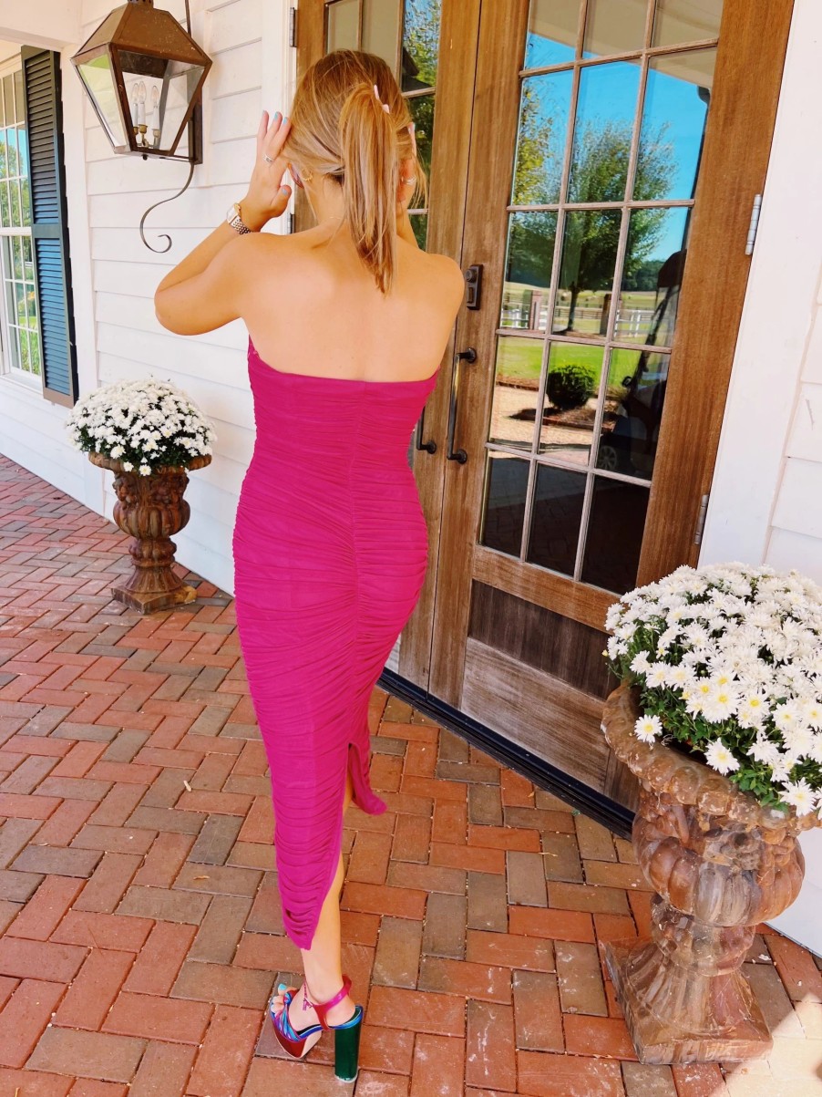 * Maxi + Midi Dresses | To The Dance Floor Dress Magenta