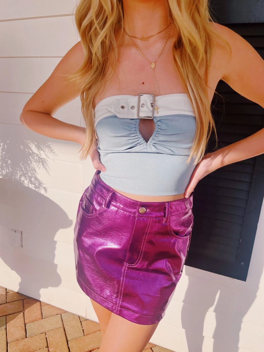 * Skorts And Skirts | Show Stopper Skirt Purple Metallic