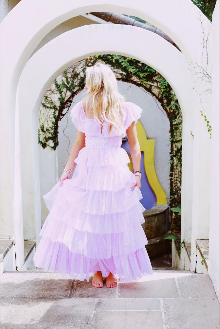 * Formal | Pretty Lavish Tulle Maxi Dress Lavender