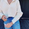 * Sweaters | Drama Collared Sweater Cream