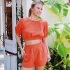 * Jumpsuits+ Rompers | Easy Touchdown Set Sunkist